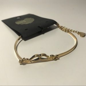 Gold Mustache Bracelet NWT